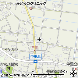 静岡県焼津市中里78-2周辺の地図