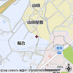 愛知県新城市川田堀合32-12周辺の地図