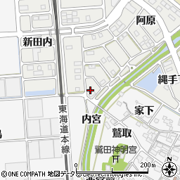 愛知県額田郡幸田町相見阿原110周辺の地図