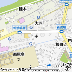 モーターネット西尾安城店周辺の地図