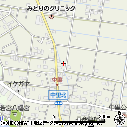 静岡県焼津市中里78-3周辺の地図