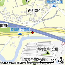 兵庫県川西市西畦野井戸周辺の地図