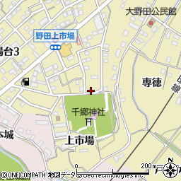 愛知県新城市市場台2丁目4-10周辺の地図