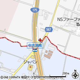 尾花石油株式会社　社南給油所周辺の地図