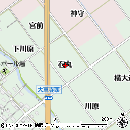 愛知県額田郡幸田町大草石丸周辺の地図