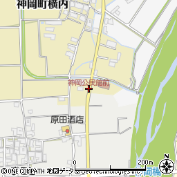 神岡公民館前周辺の地図