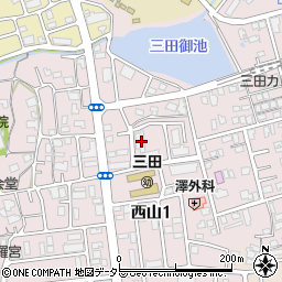 県営三田大池団地周辺の地図