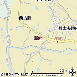 兵庫県宝塚市玉瀬新開周辺の地図