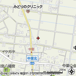静岡県焼津市中里82周辺の地図