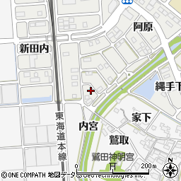 愛知県額田郡幸田町相見阿原104周辺の地図