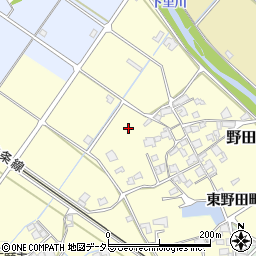 兵庫県加西市野田町周辺の地図