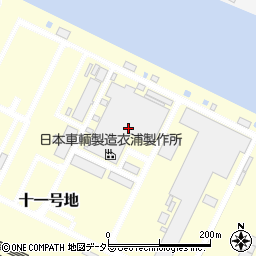 日本車輌製造衣浦製作所周辺の地図