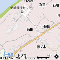愛知県新城市庭野藪田周辺の地図