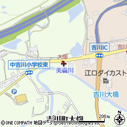 兵庫県三木市吉川町大畑711周辺の地図