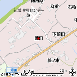 愛知県新城市庭野（藪田）周辺の地図