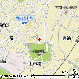 愛知県新城市市場台2丁目4-12周辺の地図