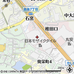 日本モザイク株式会社　工場・総務周辺の地図