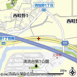 兵庫県川西市西畦野下ノ段周辺の地図