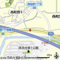 兵庫県川西市西畦野（下ノ段）周辺の地図