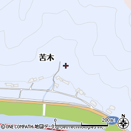 岡山県和気郡和気町苦木周辺の地図