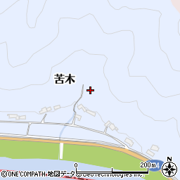 岡山県和気町（和気郡）苦木周辺の地図