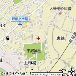 愛知県新城市市場台2丁目4-8周辺の地図
