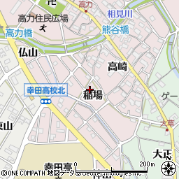 愛知県額田郡幸田町高力周辺の地図