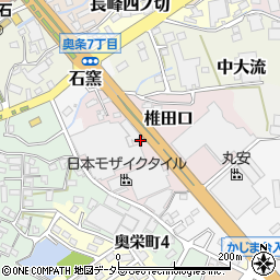 愛知県常滑市椎田口周辺の地図