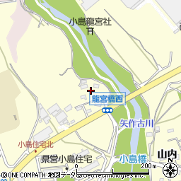 愛知県西尾市小島町（船向）周辺の地図