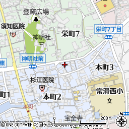 愛知県常滑市本町3丁目11周辺の地図
