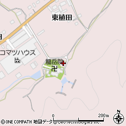 愛知県新城市庭野南植田周辺の地図