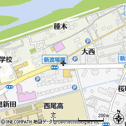 愛知県西尾市新渡場町大西17周辺の地図