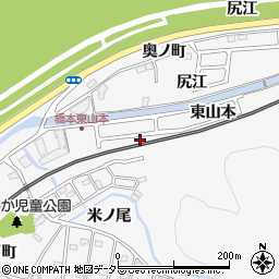 京都府八幡市橋本東山本周辺の地図
