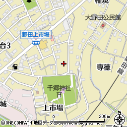愛知県新城市市場台2丁目4-7周辺の地図