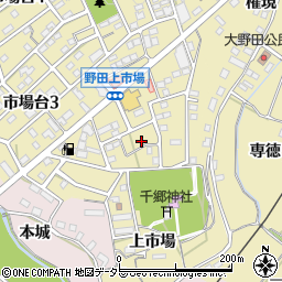 愛知県新城市市場台2丁目6-1周辺の地図