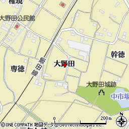 愛知県新城市野田大野田周辺の地図