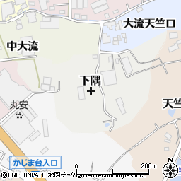 愛知県常滑市下隅周辺の地図