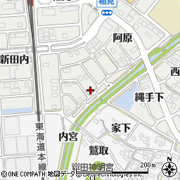 愛知県額田郡幸田町相見阿原87周辺の地図