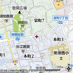 愛知県常滑市本町3丁目13周辺の地図