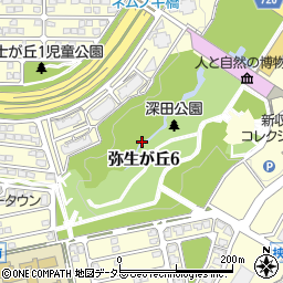 兵庫県三田市弥生が丘6丁目周辺の地図