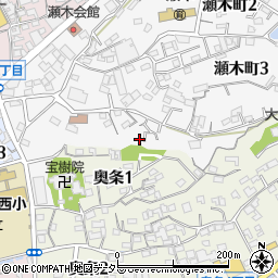 愛知県常滑市瀬木町1丁目154周辺の地図