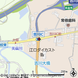 吉川インター前周辺の地図