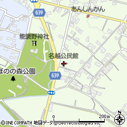 名越公民館周辺の地図