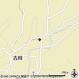 愛知県新城市吉川新在家周辺の地図
