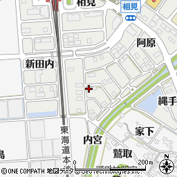 愛知県額田郡幸田町相見阿原95周辺の地図