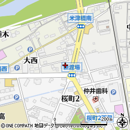 愛知県西尾市新渡場町大西44周辺の地図