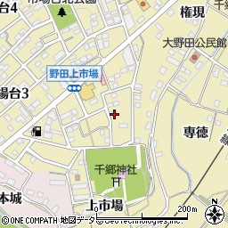 愛知県新城市市場台2丁目4-17周辺の地図