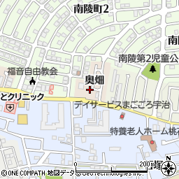 京都府宇治市小倉町奥畑周辺の地図