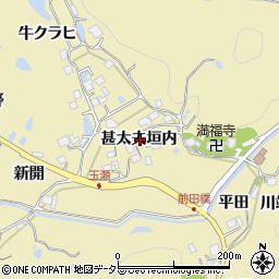 兵庫県宝塚市玉瀬甚太夫垣内周辺の地図