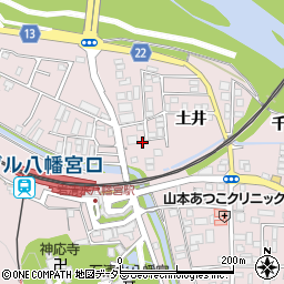 京都府八幡市八幡土井87-13周辺の地図